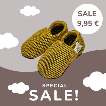 Vegane Netzgewebe Hausschuhe Gelb