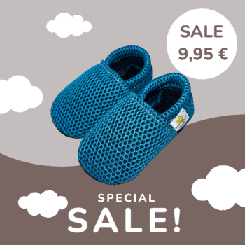 Vegane Netzgewebe Hausschuhe BLAU