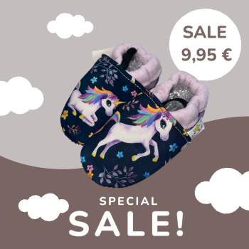 Vegane Krabbelschuhe EINHORN