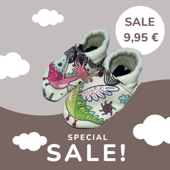 Vegane Krabbelschuhe DRACHE