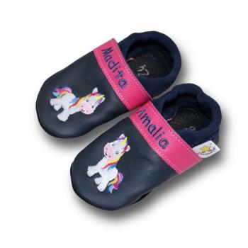 Lederpuschen Einhorn T403