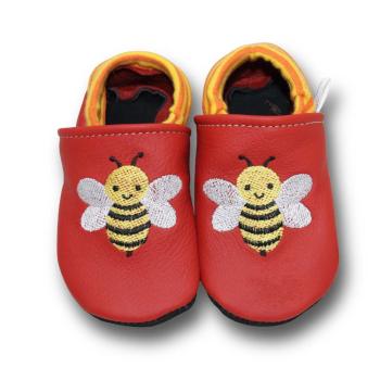 Krabbelschuhe Biene mit Softbündchen