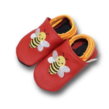 Krabbelschuhe Biene mit Softbündchen