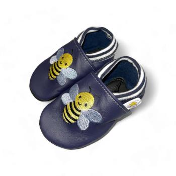 Krabbelschuhe Biene mit Softbündchen