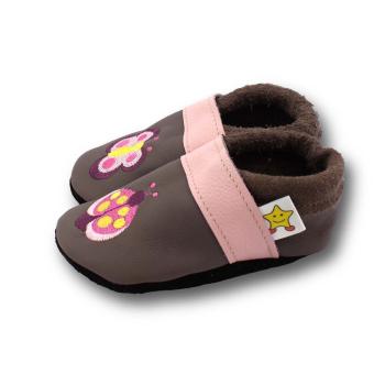 Krabbelschuhe Käfer auf braun