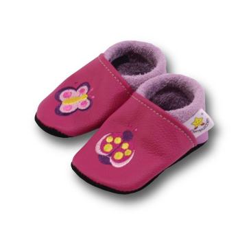 Krabbelschuhe Käfer auf pink