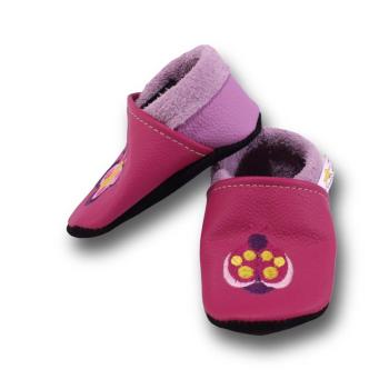 Krabbelschuhe Käfer auf pink