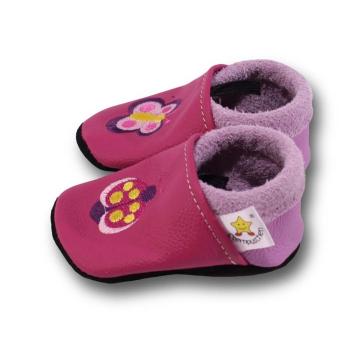 Krabbelschuhe Käfer auf pink