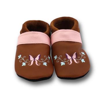 Krabbelschuhe Schmetterlingsborte
