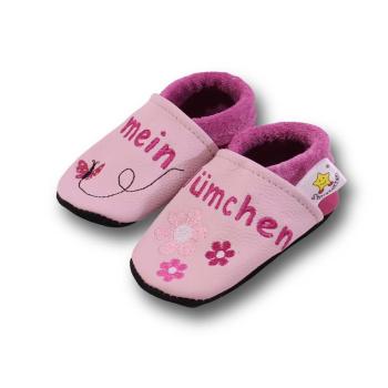 Krabbelschuhe Schmetterling im Flug auf rosa