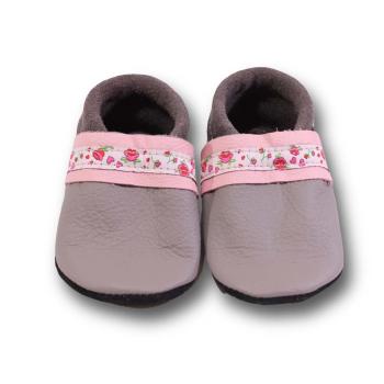 Barfußschuhe mit Webband Rosen