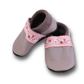 Barfußschuhe mit Webband Rosen