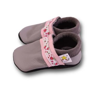 Barfußschuhe mit Webband Rosen