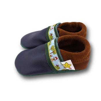 Babyschuhe mit Webband Rotkäpchen