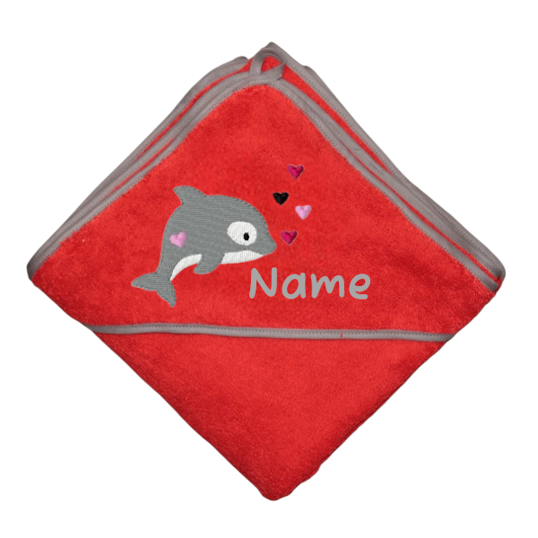 Delfin/Rot/Grau