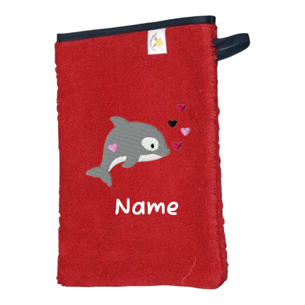 Delfin/Rot/Blau