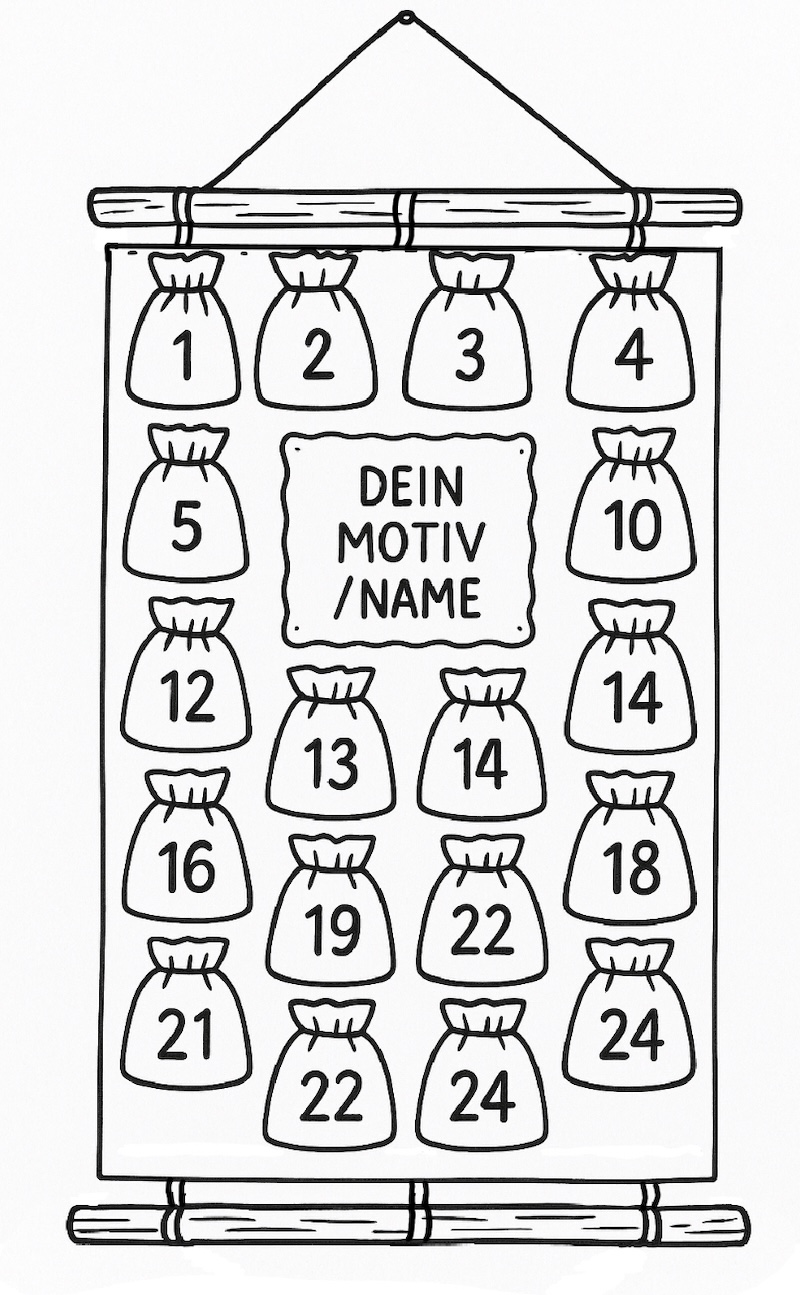 Personalisierter Adventskalender 2025