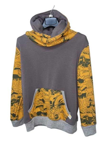 Pulli mit Tasche & Kapuze Comic