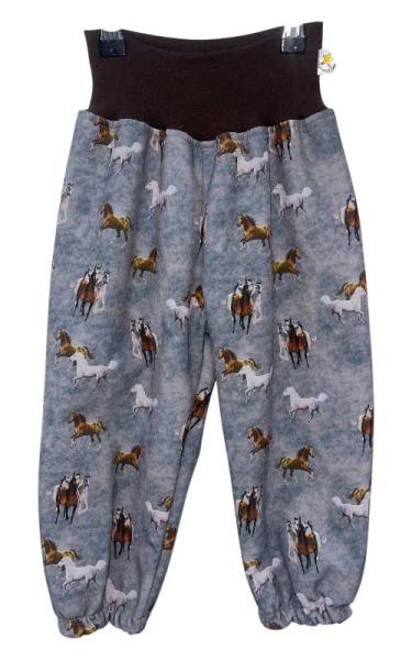 Softshellhose Pferde grau