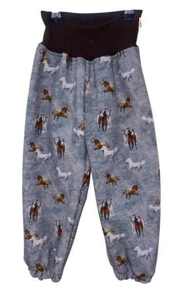 Softshellhose Pferd grau