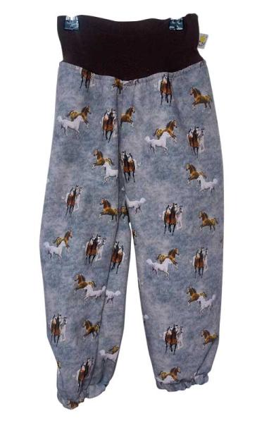 Softshellhose Pferde grau