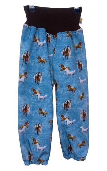 Softshellhose Pferde blau