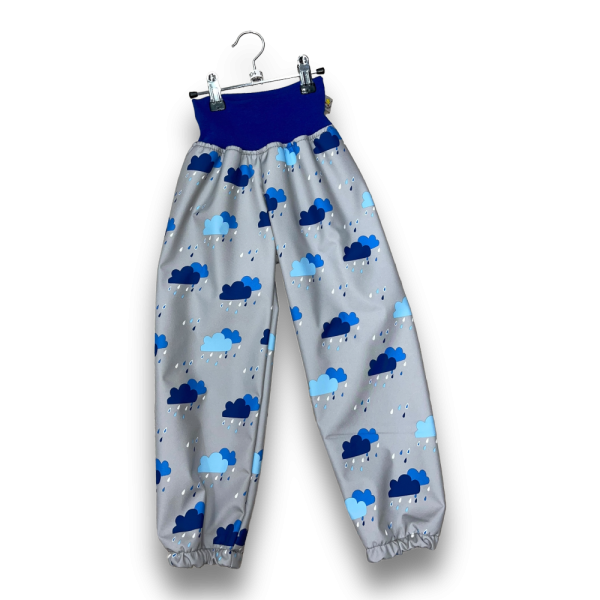 Softshellhose Wolken blau