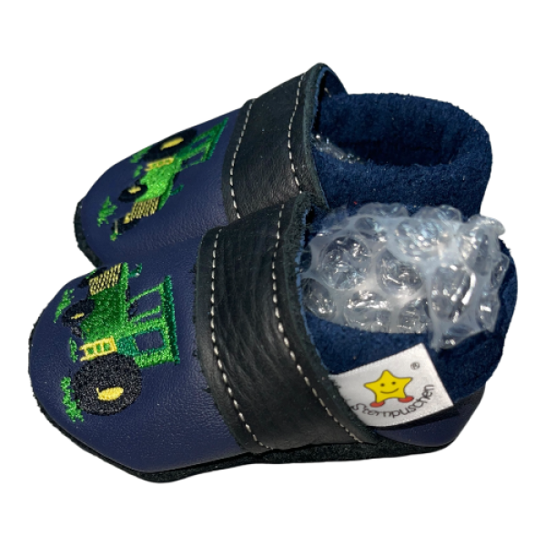 Lauflernschuhe Trecker auf dunkelblau