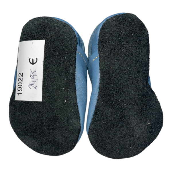 Lederschuhe Trecker auf taubenblau
