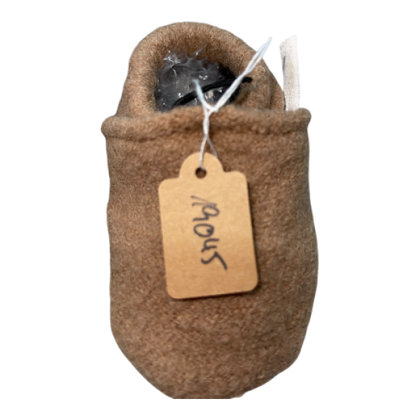 Wollwalkpuschen in beige