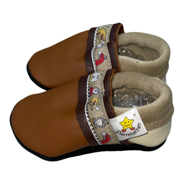 Krabbelschuhe  braun