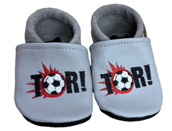 Lauflernschuhe Tor auf grau