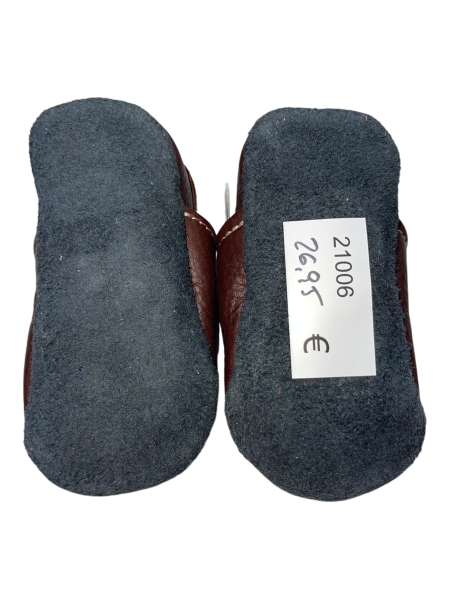 Lauflernschuhe Schwein auf braun