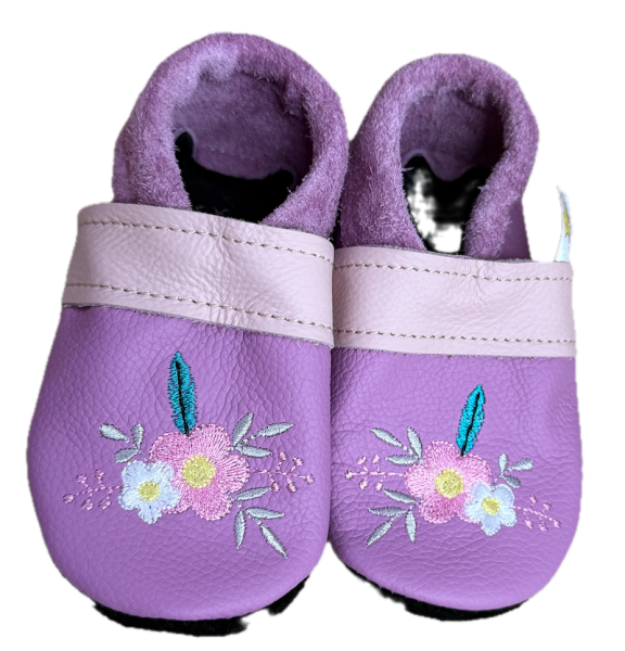 Krabbelschuhe Blumen
