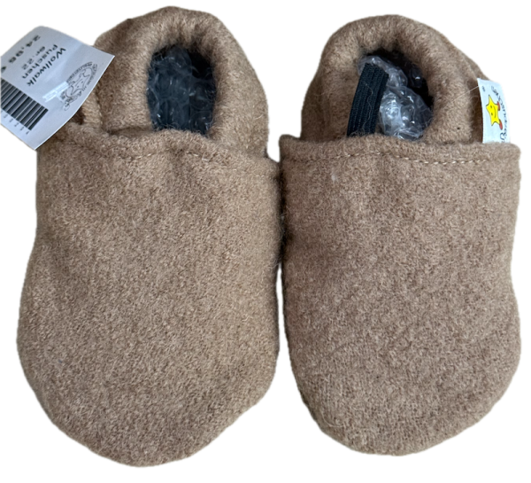 Wollwalkpuschen Camel - Kopie