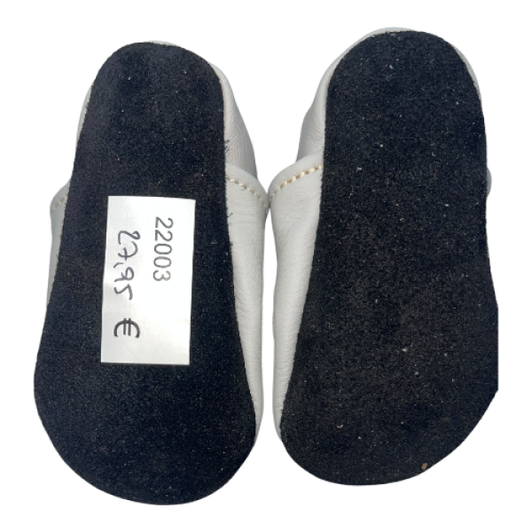 Lauflernschuhe Schmetterling & Blume auf grau
