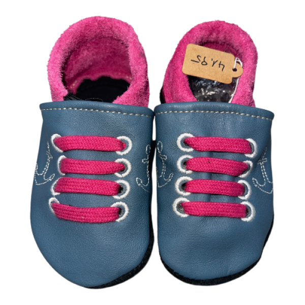 Lauflernschuhe Schnürchen mit Gummisohle Safty