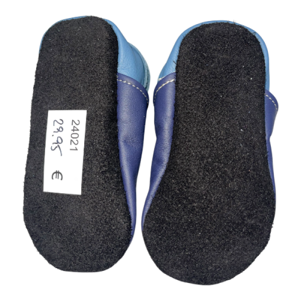 Lauflernschuhe Regenbogen auf blau