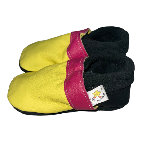 Krabbelschuhe in gelb