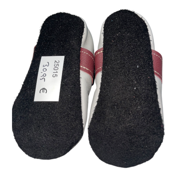 Krabbelschuhe Schmetterling in grau