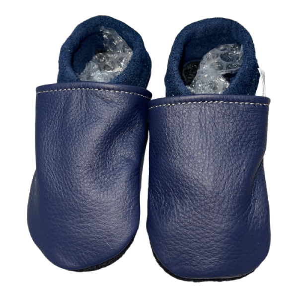Lauflernschuhe Lederpuschen in blau