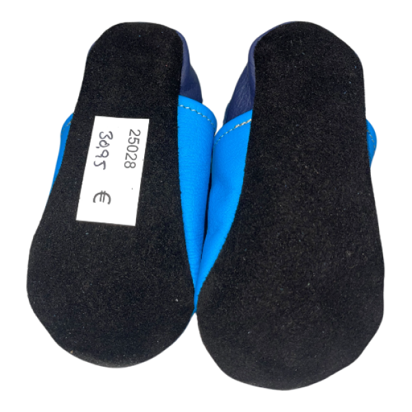 Lauflernschuhe Feuerwehr auf taubenblau