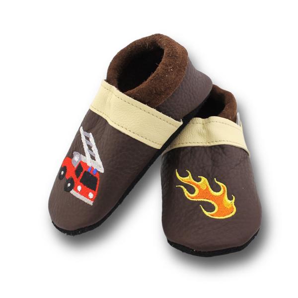Lederpuschen Feuerwehr Flamme
