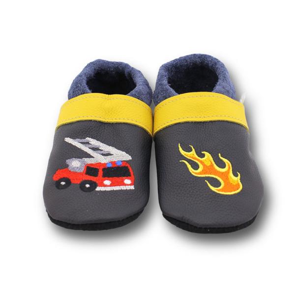 Lederpuschen Feuerwehr Flamme
