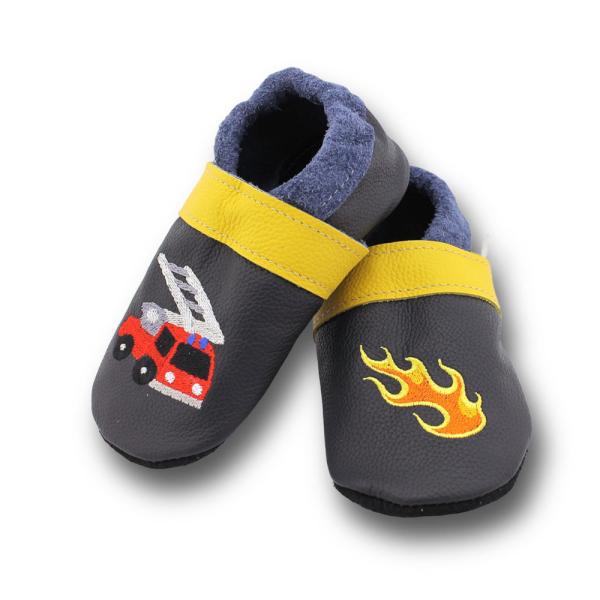 Lederpuschen Feuerwehr Flamme