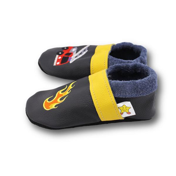 Lederpuschen Feuerwehr Flamme