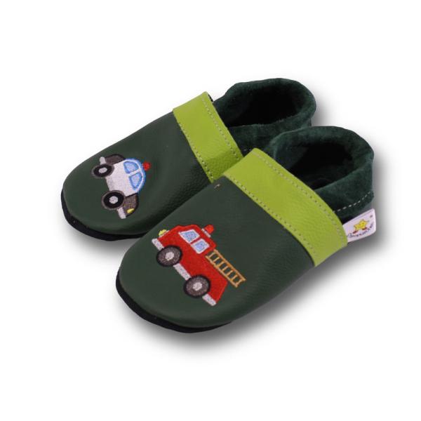 Lauflernschuhe Polizeiauto Feuerwehr