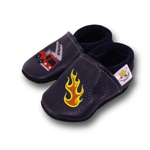 Lederpuschen Feuerwehr Flamme
