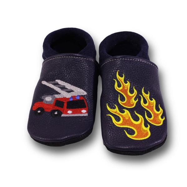 Lederpuschen Feuerwehr Flamme