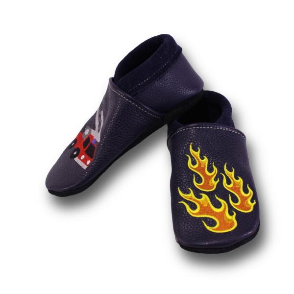 Lederpuschen Feuerwehr Flamme